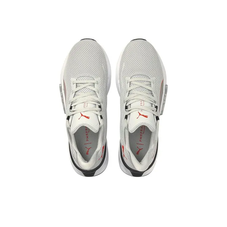 PUMA Power Frame Low-Top Training Shoes Men's Gray Red-2