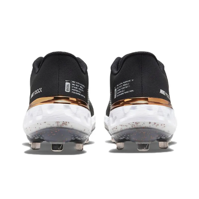 Nike Alpha Huarache Elite 3 Low 'Black Metallic Gold'-4