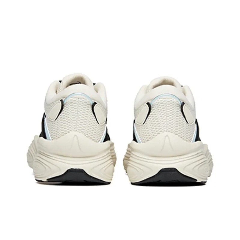 ANTA Training Shoes Men Low Top Light Beige White/Black-4