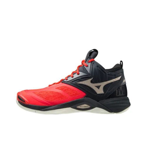 Mizuno Momentum Training Shoes Unisex Mid-Top Black/Red