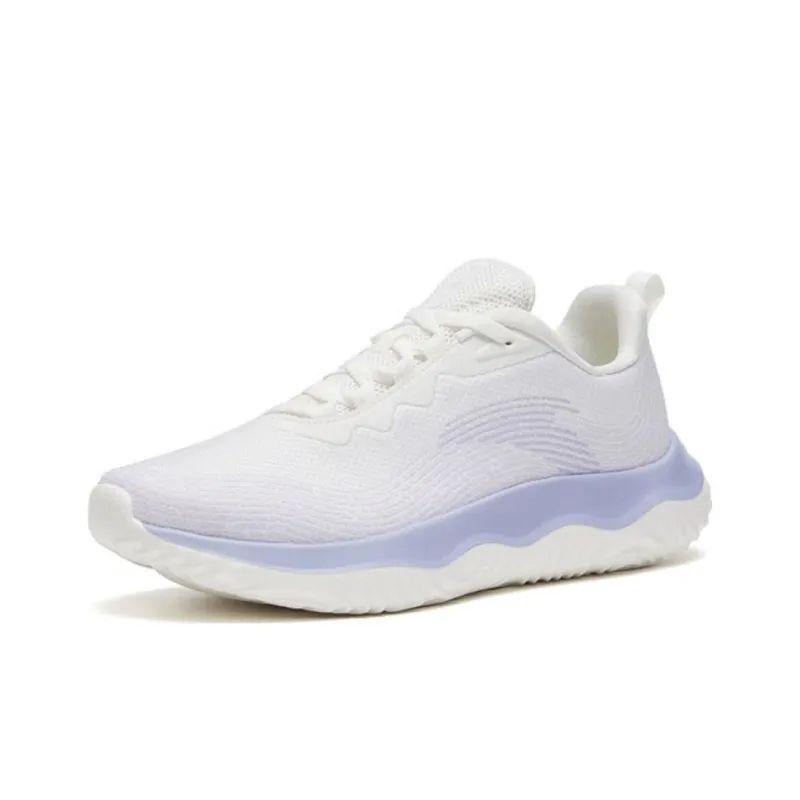 Anta Shenxi Cushioning Anti Slip And Wear Resistant Low Top Training Shoes Women's White Purple-2