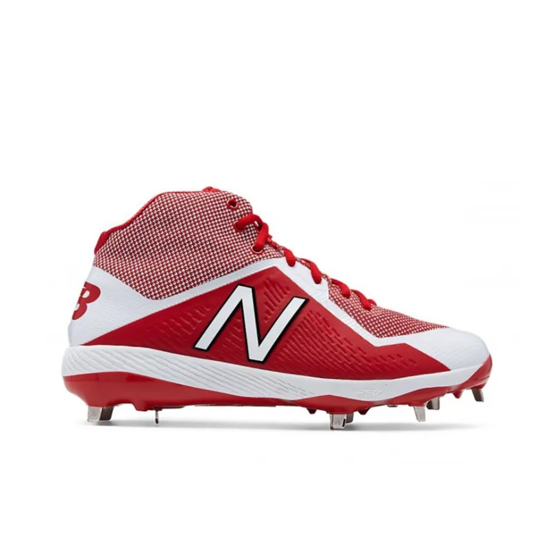 New Balance 4040 V4 Anti Slip Wear Resistant Mid Top Training Shoes Men's White Red-1