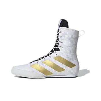 Adidas Box Hog 3 High-Top Training Shoes Men's White Gold