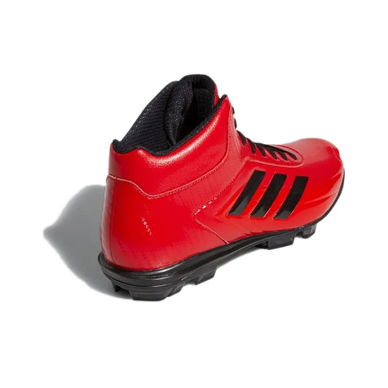 Adidas Adizero Anti-Slip And Wear-Resistant Coverage Mid-Top Training Shoes Men's Red Black-4