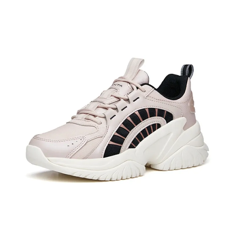ANTA Training Shoes Women's Low Top Lotus Gray/Black-1