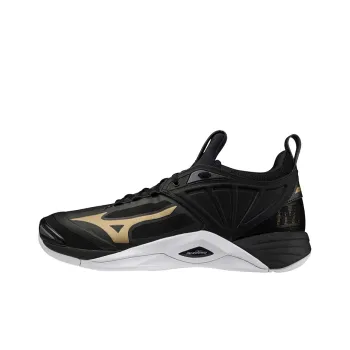 Mizuno Women's Wave Momentum 2 'Black Silver'