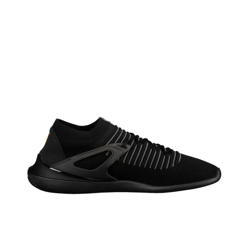 Ferrari x PUMA Scuderia Ferrari Evo Sock Race Anti-Slip Wear-Resistant Low-Top Training Shoes Men's Black-1
