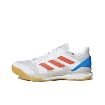 Adidas Stabil Bounce Wear-Resistant Low-Top Training Shoes Men's White Red Blue