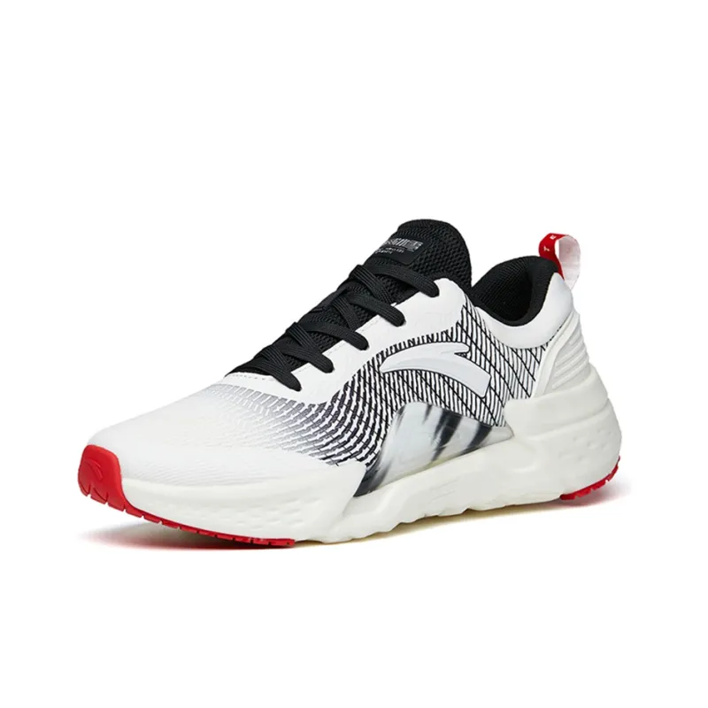 ANTA Training Shoes Men Low Top Ivory White/Black-1