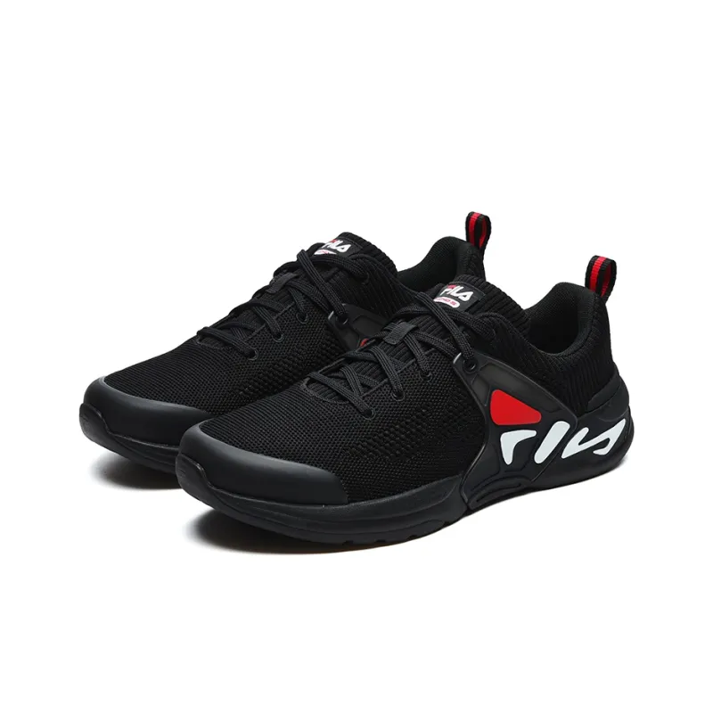 FILA Mind 5 Cushioning Anti Slip And Wear Resistant Low Top Training Shoes Men's Black-1