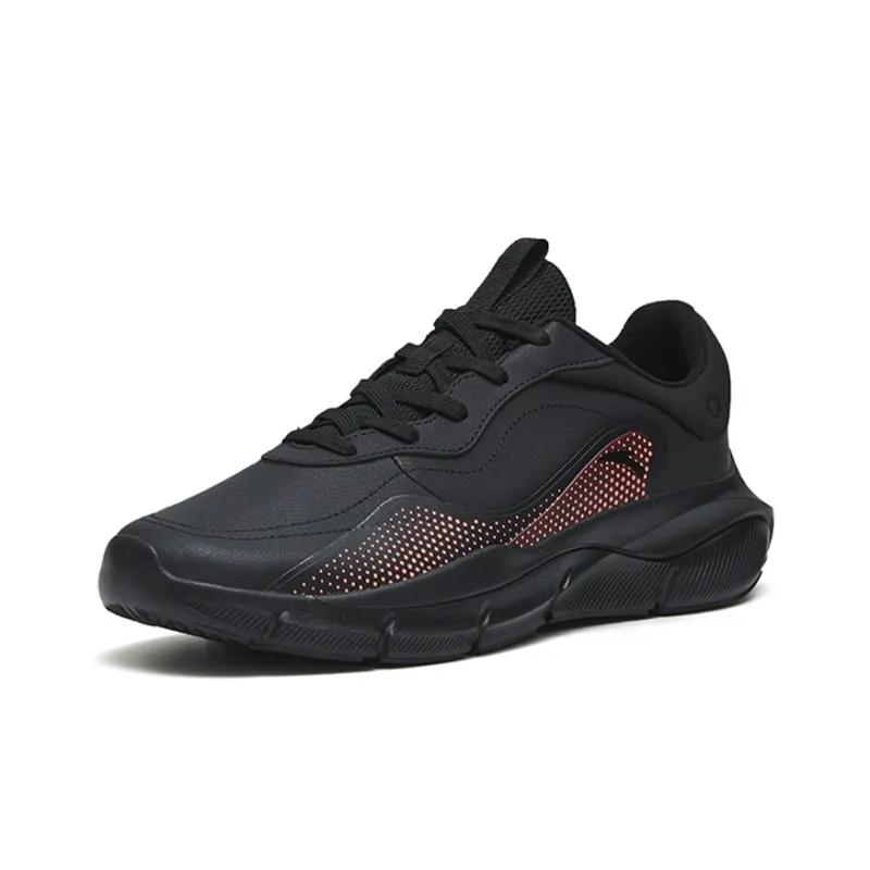Anta Shock Absorbers With Slip Resistant And Abrasion Resistant Properties Low Top Training Shoes Men's Black Red-1