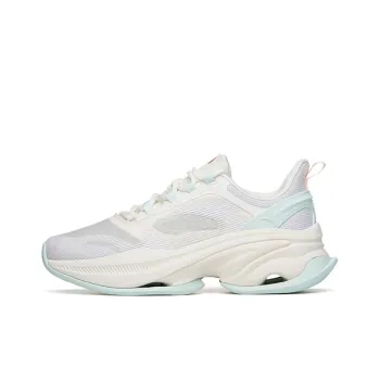 Anta Variety Training Collection Slip Resistant Cushioning Wear Resistant Low Top Training Shoes Women's White Blue