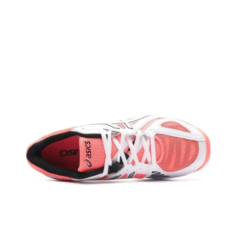 Asics Gel-Volley Elite 3 Wear-Resistant Low-Top Training Shoes Women's Orange White-3