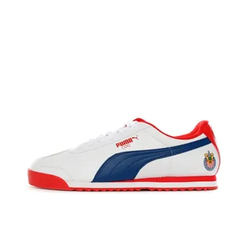 PUMA Roma Basic Cgd Cushioning Wear-Resistant Low-Top Running Shoes Men's White Red
