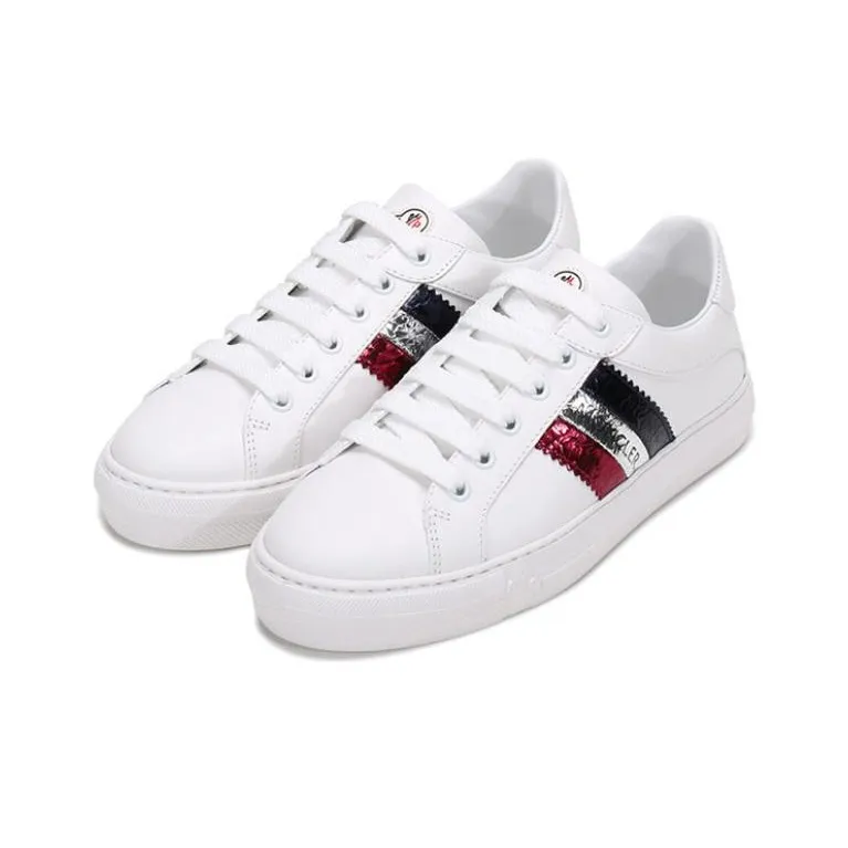 Moncler Stylish Skateboarding Shoes Women's White-2
