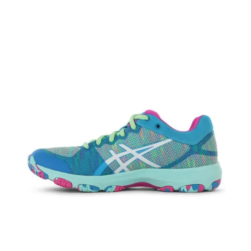 Asics Gel-Netburner Professional FF Training Shoes Women's Low-Top Blue/Pink