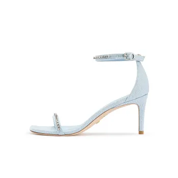 Stuart Weitzman/SW Nudist One-Strap Sandals 7.5cm Women's Blue