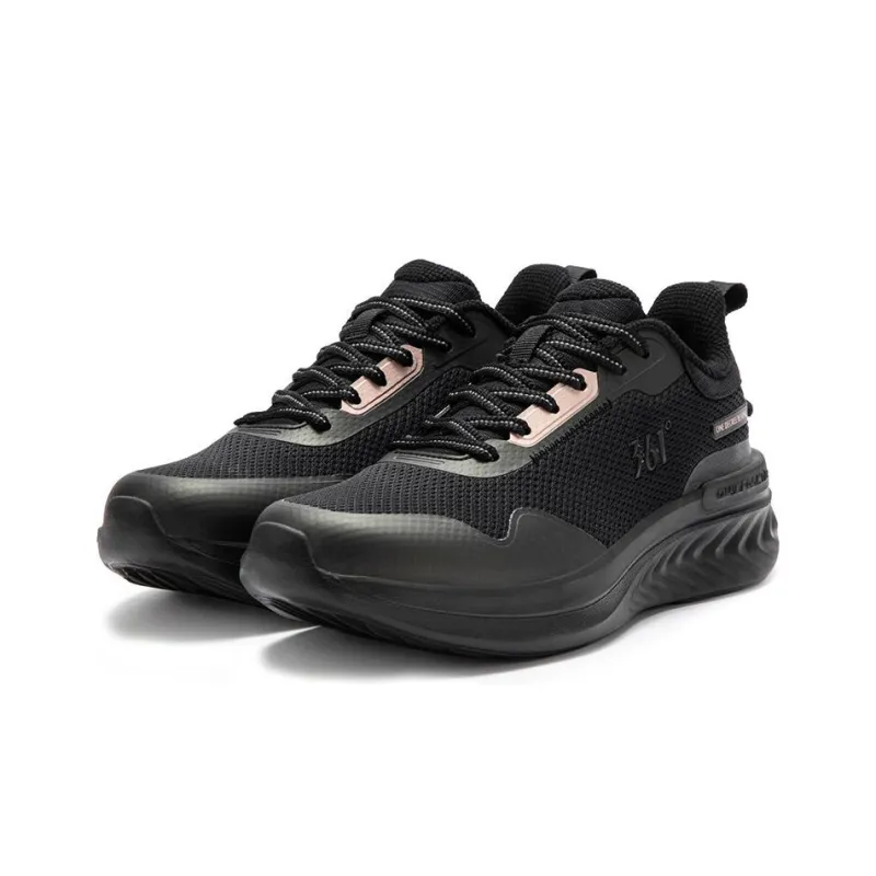 361° Anti Slip And Wear Resistant Breathable Low Top Running Shoes Women's Black Pink-2