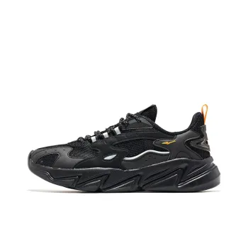 Erke Cushioned Anti Slip Wear Resistant Breathable Lightweight Low Top Training Shoes Men's Black