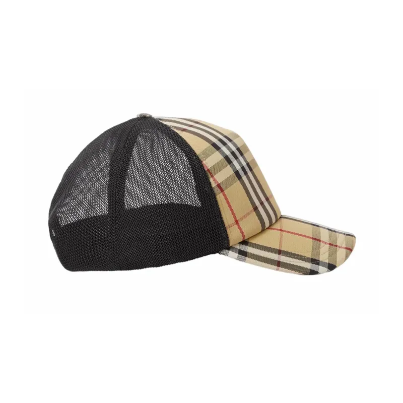 Burberry Check And Mesh Cap-1