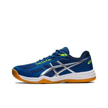 Asics Gel-Upcourt 4 4 Anti-Slip And Wear-Resistant Coverage Low-Top Training Shoes Men's Indigo Silver