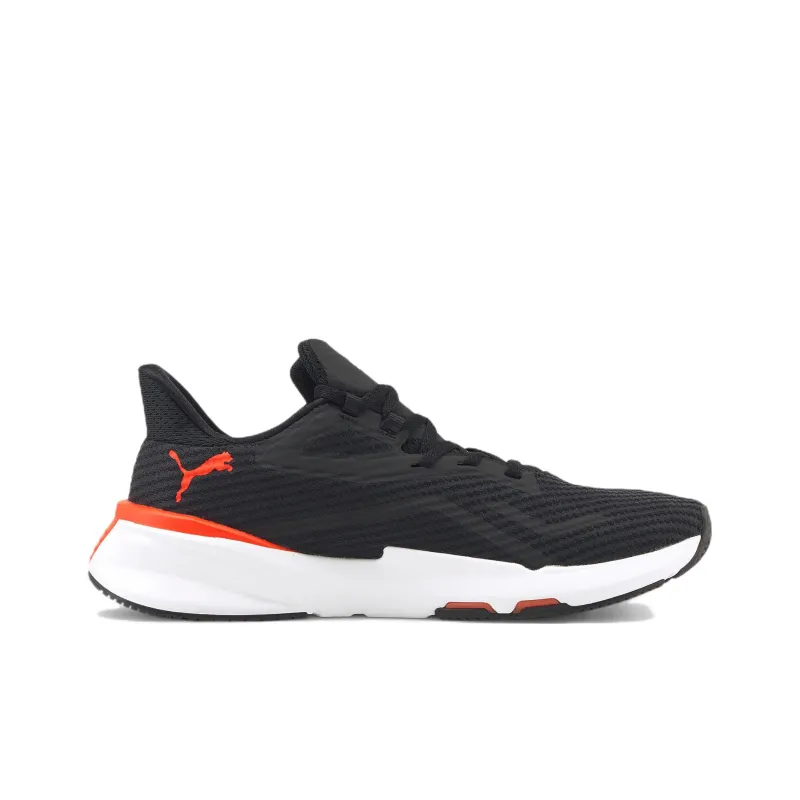 PUMA Pwrframe TR Low Top Training Shoes Men's Black White Red-1