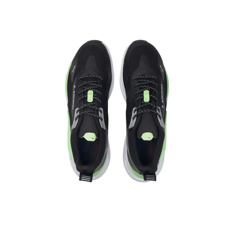 PUMA BMW MMS Zenonspeed ZenonSpeed Cushioning Lightweight Low-Top Training Shoes Men's Black White Green-2