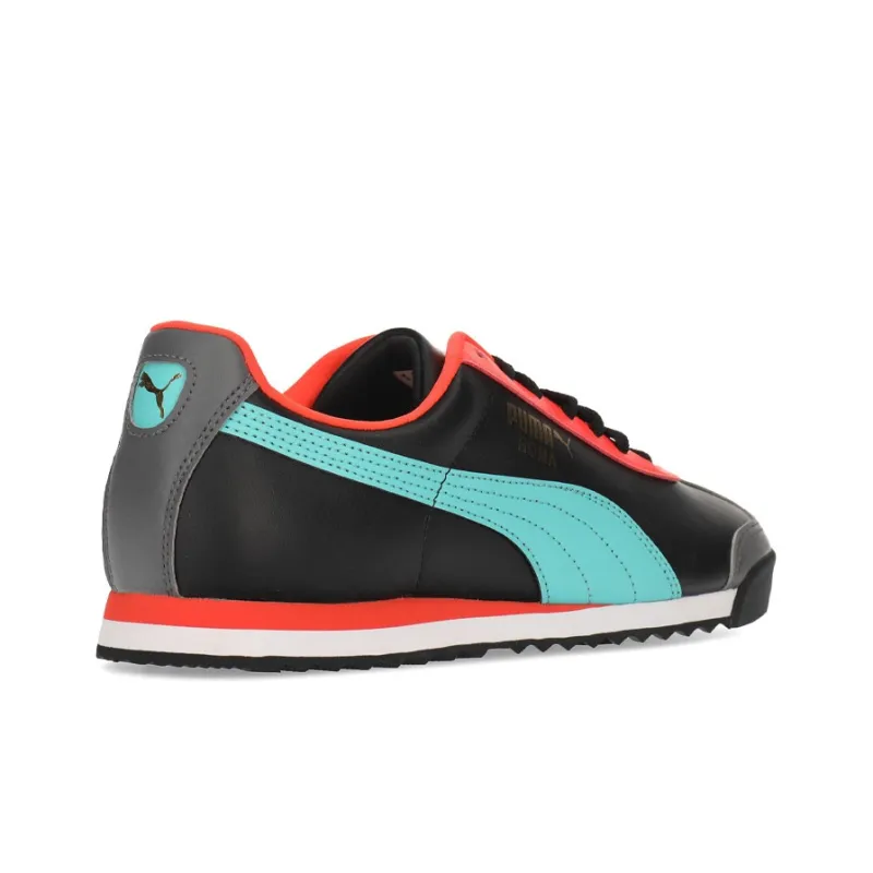 PUMA Roma Basic+ Low Top Running Shoes Black/Orange-3