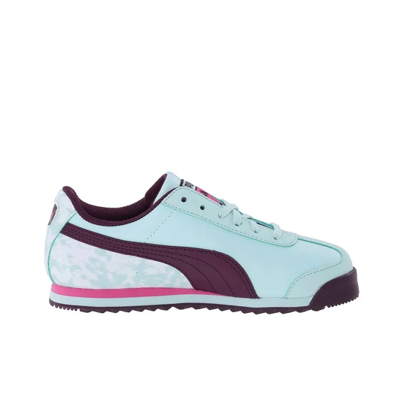 PUMA Roma Basic Blur Weave Wht Cushioning Wear-Resistant Low-Top Training Shoes Men's Blue-1