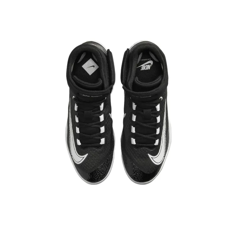 Nike Alpha Huarache Elite 4 Mid 'Black Dark Smoke Grey'-3