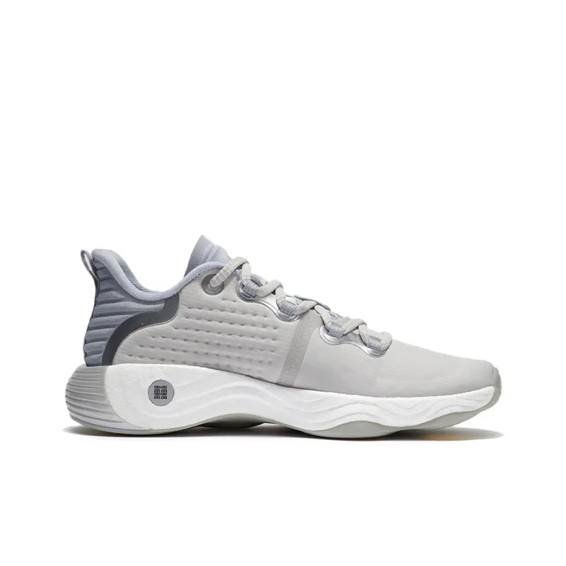 LiNing Wujie Cushioned Anti-Slip And Wear-Resistant Lightweight Low-Top Training Shoes Women's Microcrystalline Gray-1