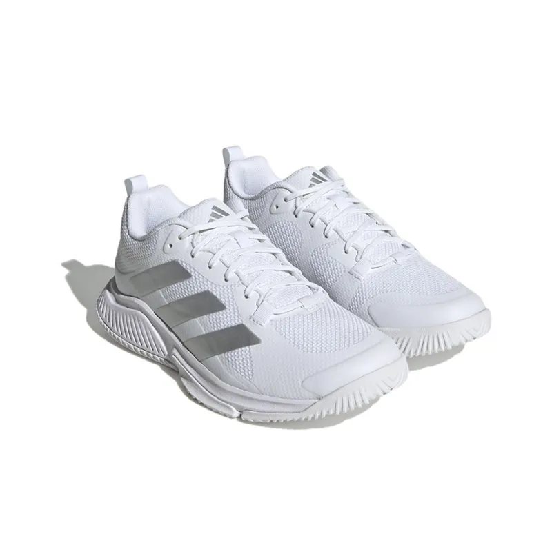 Adidas Court Team Bounce 2.0 Cloud White Silver Metallic Grey Women's-2
