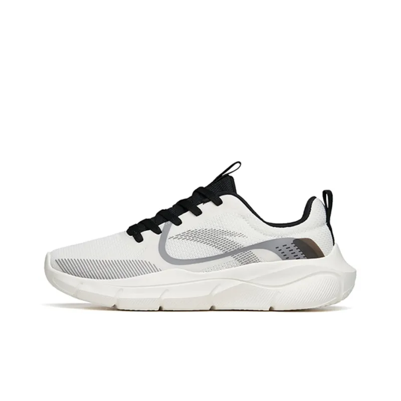 Anta Variety Training Collection Wear resistant And Lightweight Low Top Training Shoes Men's White Black-0