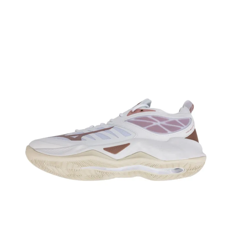 Mizuno Wave Dimension 'White Rose Gold' Women's-4