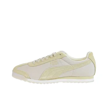 PUMA Roma Mated Clay Cushioning, Wear Resistant Low Top Training Shoes Men's Beige Yellow