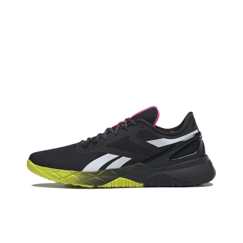 Reebok Nanofle TR Slip Resistant, Abrasion Resistant, Breathable Low Top Training Shoes Men's Black White-0