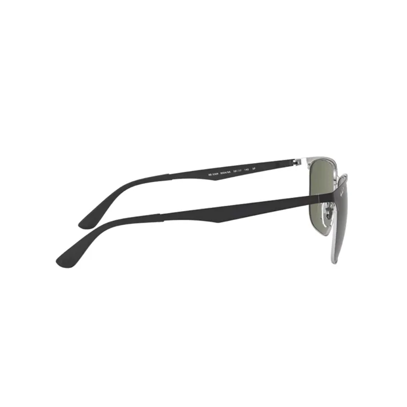 RayBan Alloy Browline Sunglasses Unisex Black-2