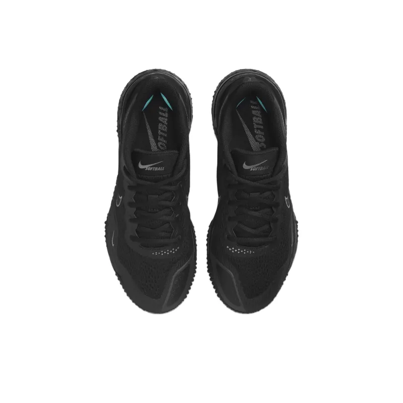 Nike Alpha Huarache Elite 3 Turf 'Black Metallic Dark Grey' Women's-3