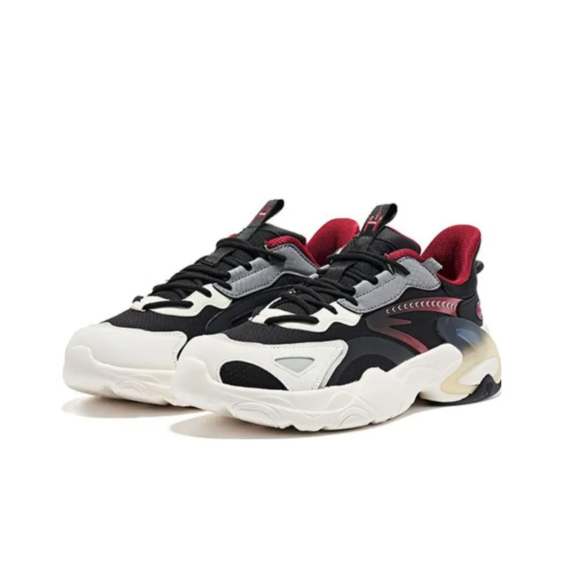 Erke Training Shoes Men Low Top Black/Silent Gray-2