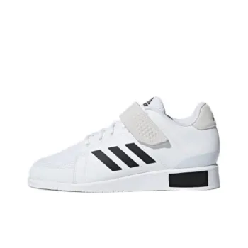 Adidas Power Perfect Wear-Resistant Mid-Top Training Shoes Men's White