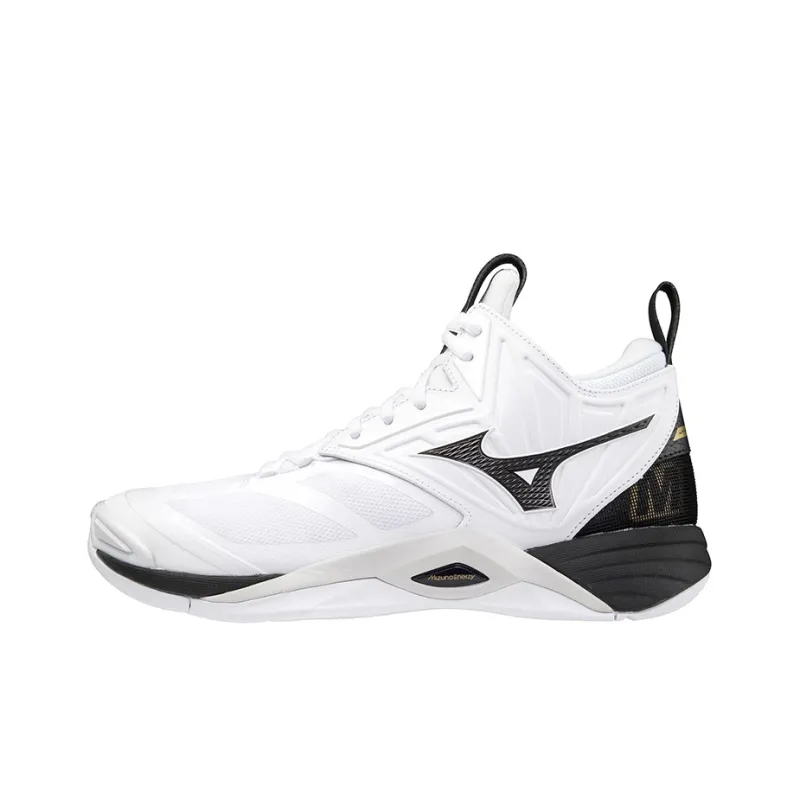 Mizuno Wave Momentum 2 Mid 'White Black Gold'-0