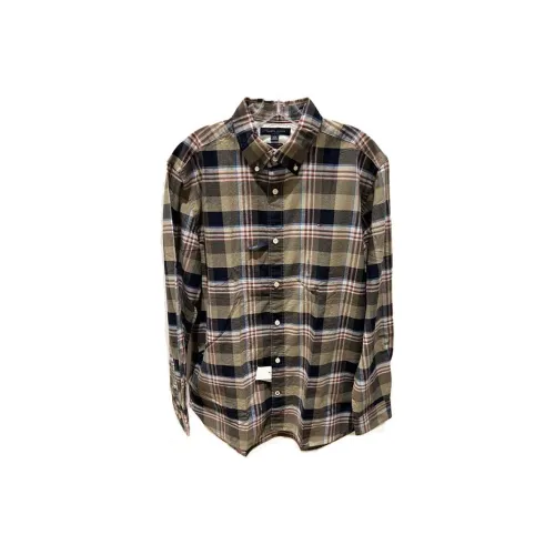 Tommy Hilfiger Shirts Men Yellow Green -78J8108 701