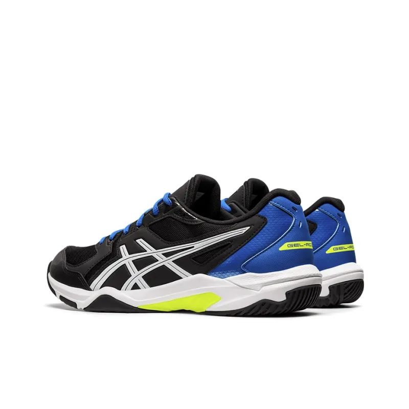Asics Gel-Rocket 10 Wear-Resistant Low-Top Training Shoes Unisex Black Blue-3