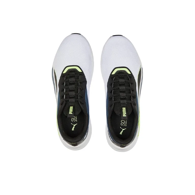 PUMA Smash V2 Le Anti-Slip Wear-Resistant Low-Top Training Shoes Men's White Blue Black-3