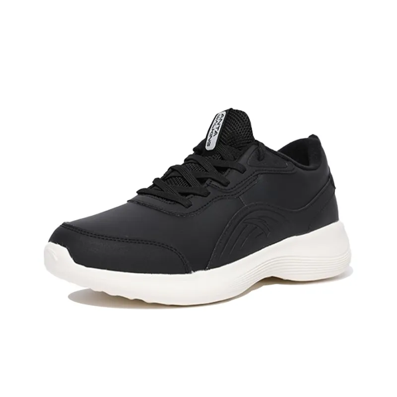 Anta Cushioning Anti Slip And Wear Resistant Low Top Training Shoes Men's Black White-2