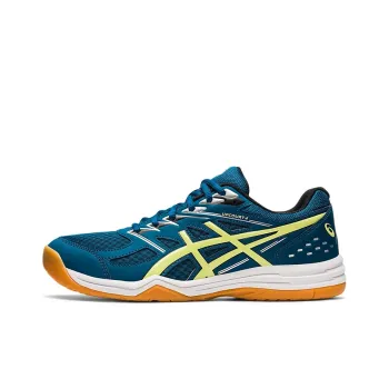 Asics Gel-Upcourt 4 4 Cushioned Slip-Resistant Low-Top Training Shoes Men's Navy Blue Yellow