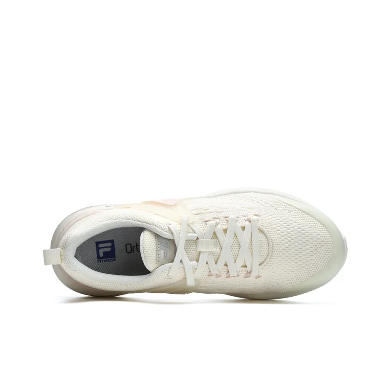 FILA Mind 5 Slip Resistant Breathable Low Top Training Shoes Women's Tofu White-3