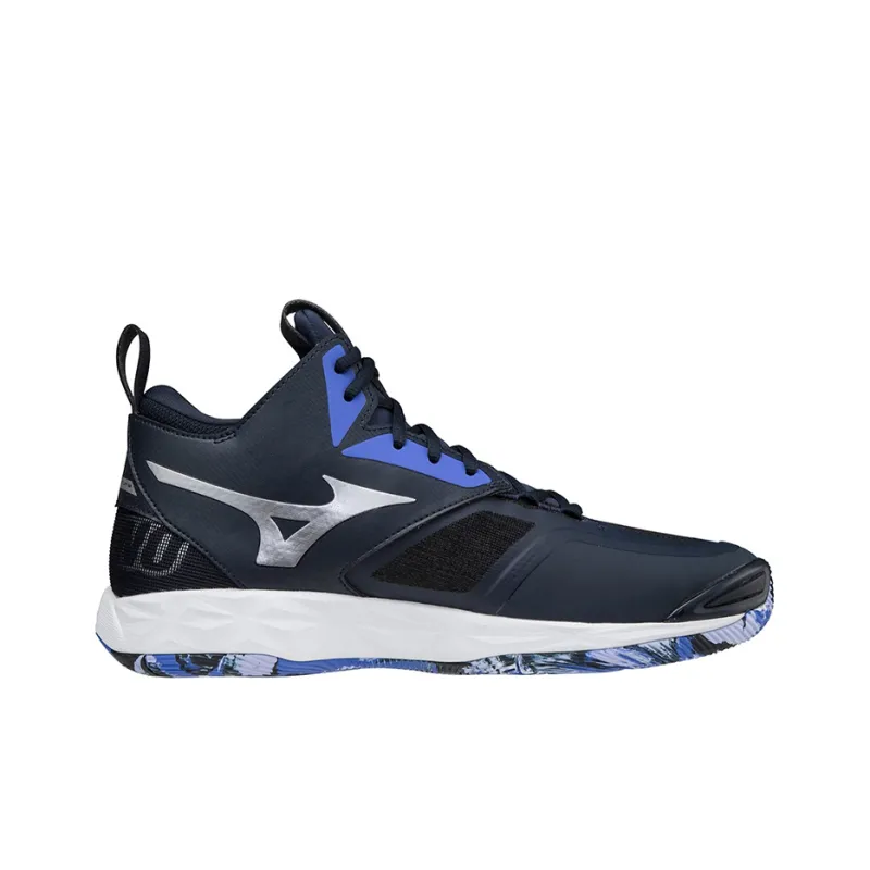 Mizuno Momentum Training Shoes Unisex Mid-Top Black/Purple/Blue-1