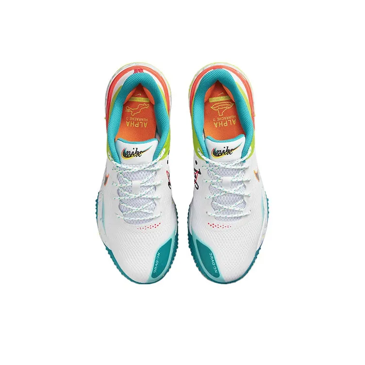 Nike Alpha Huarache Elite 3 Turf White Neon-3