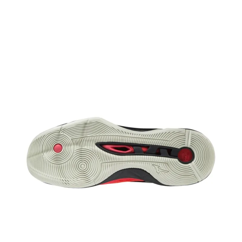 Mizuno Momentum Training Shoes Unisex Mid-Top Black/Red-3